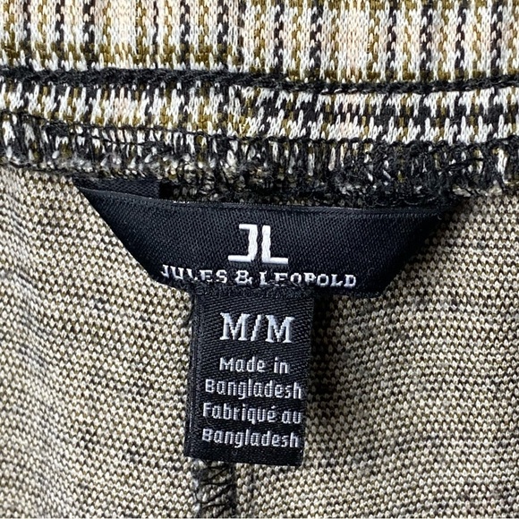 JULES & LEOPOLD Houndstooth Pull On Wide Leg Capri Pants Women’s Sz Medium NWT - Picture 5 of 12
